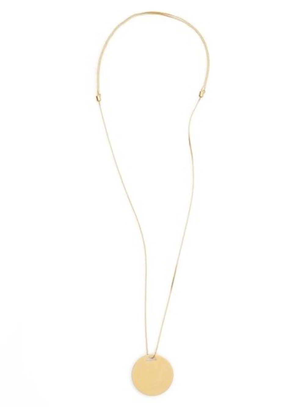 Madewell Circle Pendant Necklace w Dust Bag